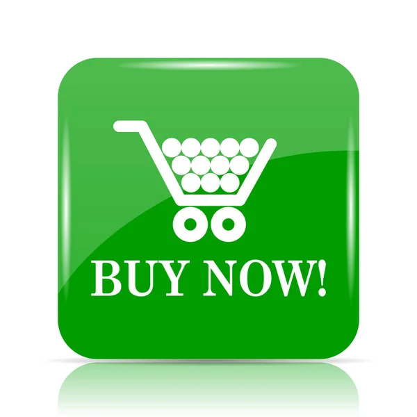 Buy now shopping cart icon. Internet button on white background