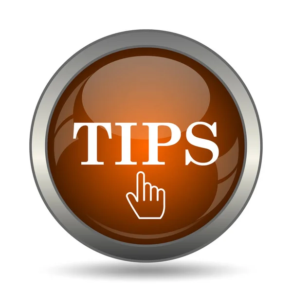 Tips Icon Internet Button White Background — Stock Photo, Image