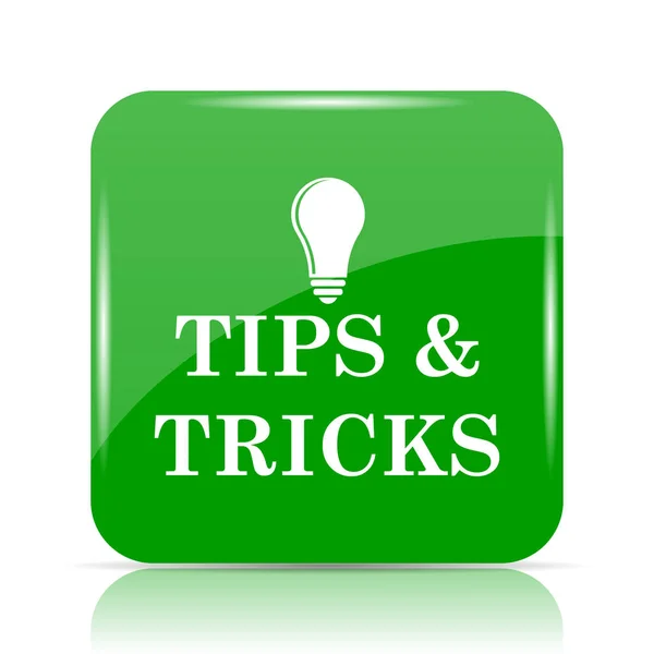 Tips Tricks Icon Internet Button White Background — Stock Photo, Image