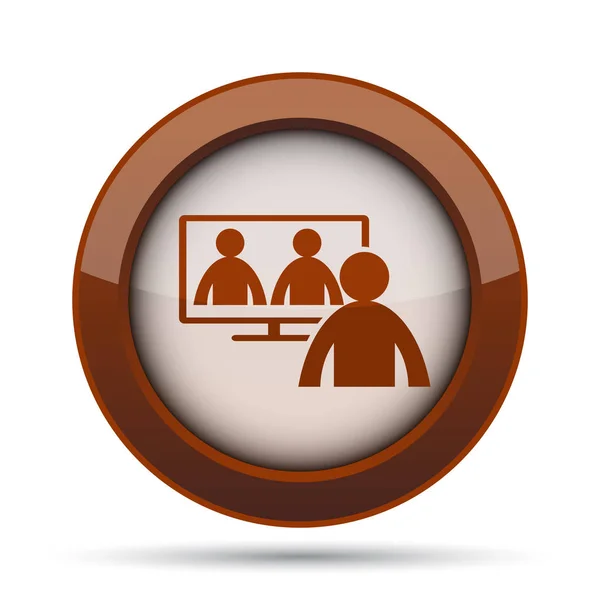 Video conference, online meeting icon