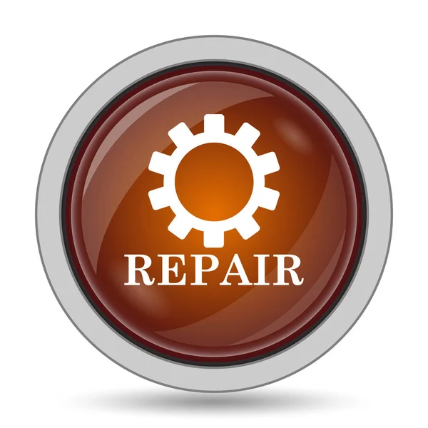 Repair Icon Orange Website Button White Background — Stock Photo, Image