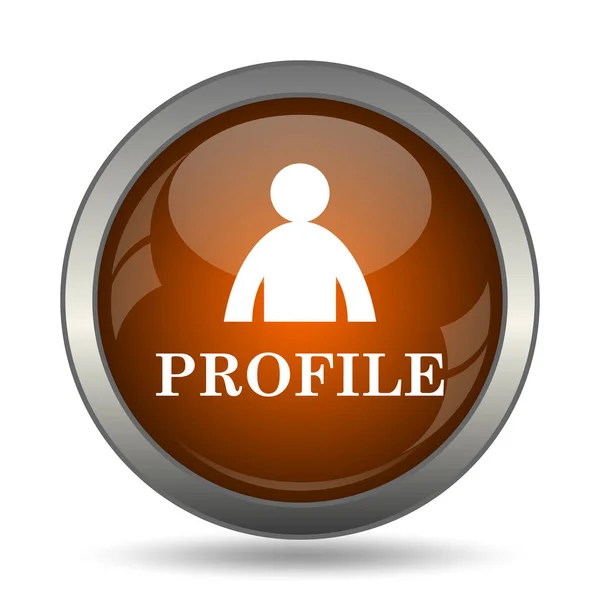 Profile icon. Internet button on white background.