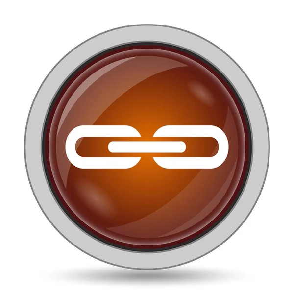 Ref Link Orange Website Button White Background — стоковое фото