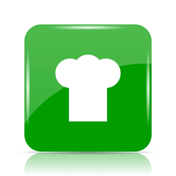 Chef Icon Internet Button White Background — Stock Photo, Image