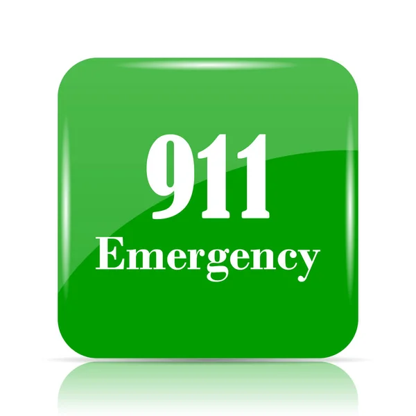 911 Emergency Icon Internet Button White Background — Stock Photo, Image