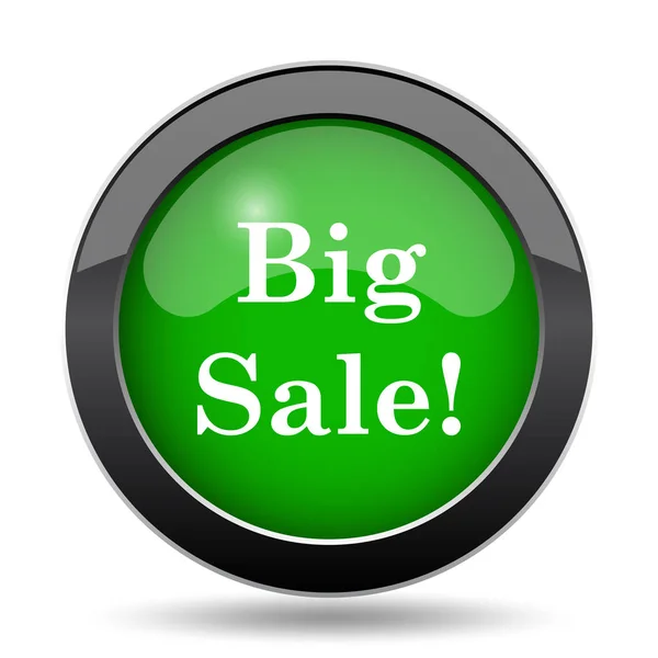 Big Sale Icon Green Website Button White Background — Stock Photo, Image