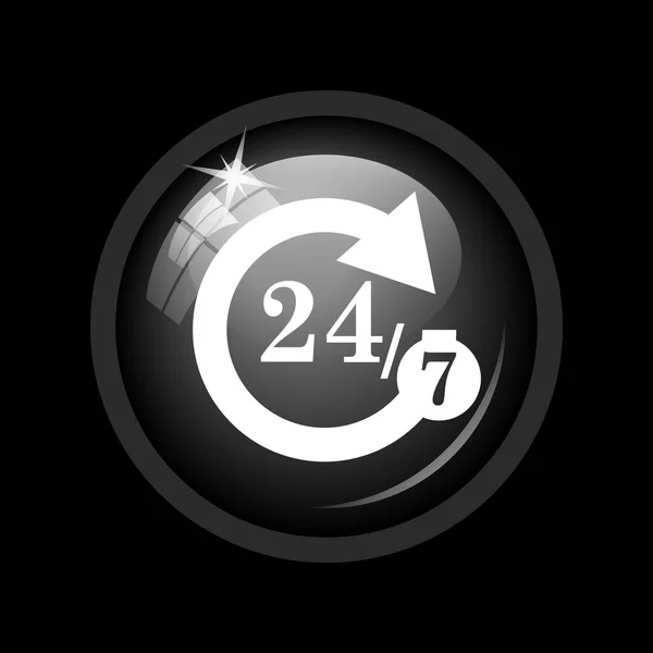 24/7 icon — Stock Photo, Image