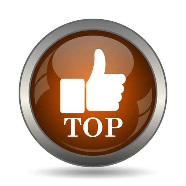 Top Icon Internet Button White Background — Stock Photo, Image