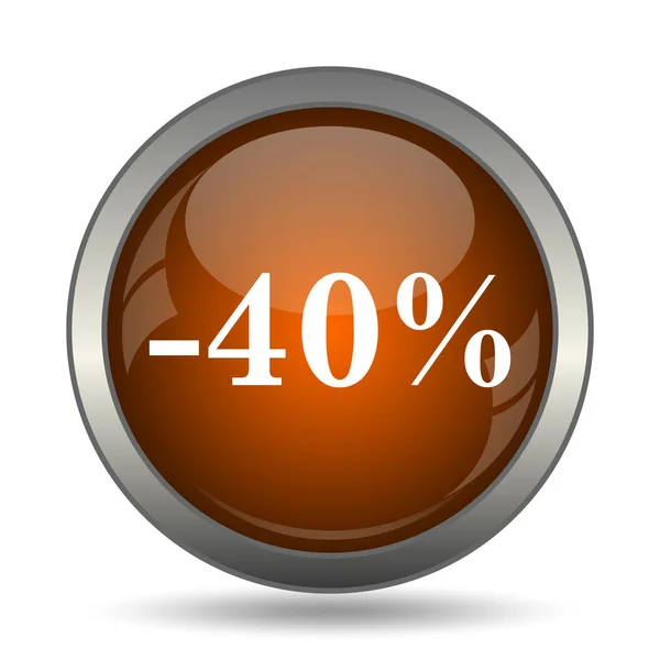 Ikona 40 % slevu — Stock fotografie