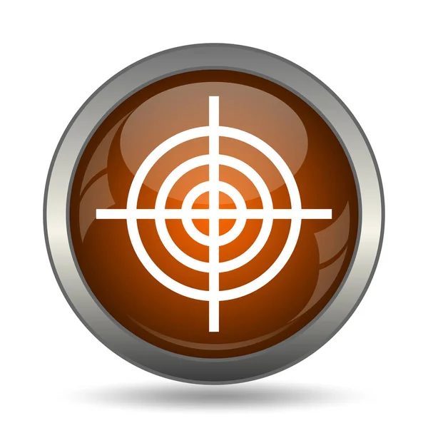 Target Icon Internet Button White Background — Stock Photo, Image