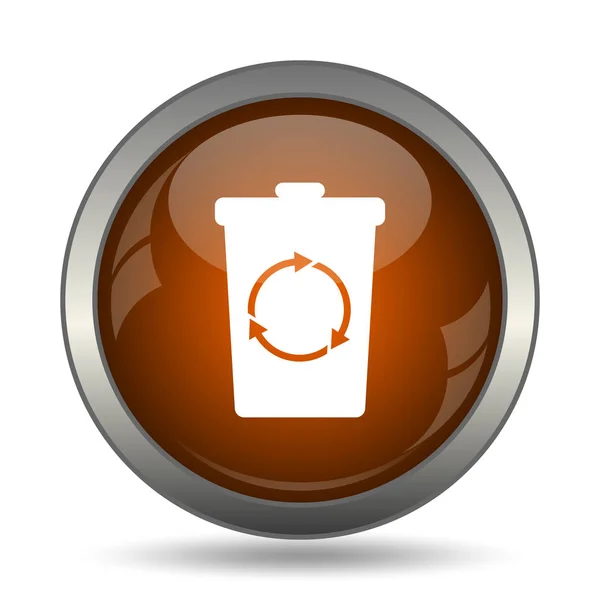 Ubuntu Linux Internet Tlačítko Bílém Pozadí — Stock fotografie