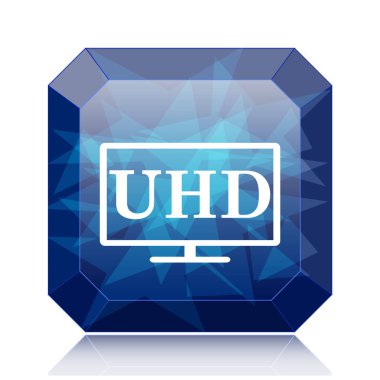 Ultra Hd mavi kutsal kişilerin resmi web sitesi düğme beyaz arka plan üzerinde