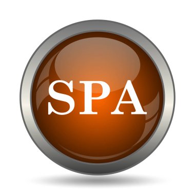 Spa simgesi. Beyaz arka plan üzerinde Internet düğmesi.