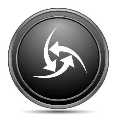 Simgesi, siyah beyaz arka plan üzerinde Web sitesi düğmesini değiştirin