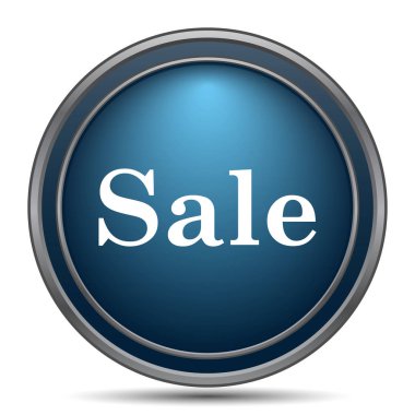 Satılık simgesi. Beyaz arka plan üzerinde Internet düğmesi