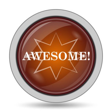 Beyaz arka plan üzerinde harika kutsal kişilerin resmi, turuncu web sitesi düğme