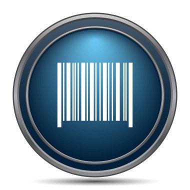 Barkod simgesi. Beyaz arka plan üzerinde Internet düğmesi