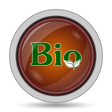 Biyo turuncu kutsal kişilerin resmi web sitesi düğme beyaz arka plan üzerinde