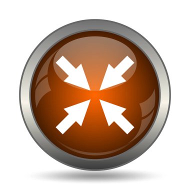 Çıkış tam ekran simgesini. Beyaz arka plan üzerinde Internet düğmesi.