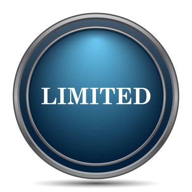 Sınırlı simgesi. Beyaz arka plan üzerinde Internet düğmesi