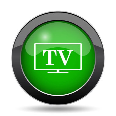 TV yeşil kutsal kişilerin resmi web sitesi düğme beyaz arka plan üzerinde