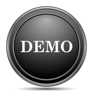 Demo siyah kutsal kişilerin resmi web sitesi düğme beyaz arka plan üzerinde