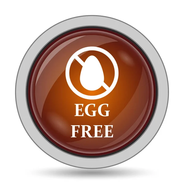 Beyaz Arka Plan Üzerinde Yumurta Ücretsiz Simge Turuncu Web Sitesi — Stok fotoğraf