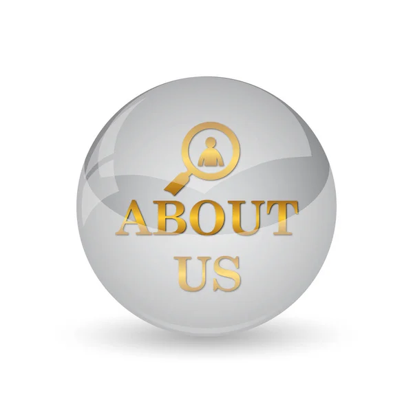 About us icon — Stock Photo, Image