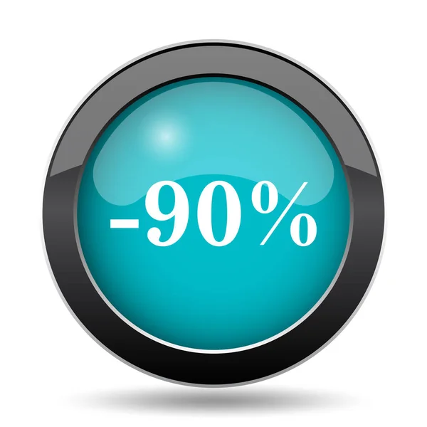 Percent Discount Icon Percent Discount Website Button White Background — Stock Photo, Image