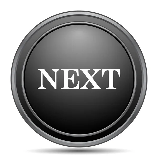Next Icon Black Website Button White Background — Stock Photo, Image
