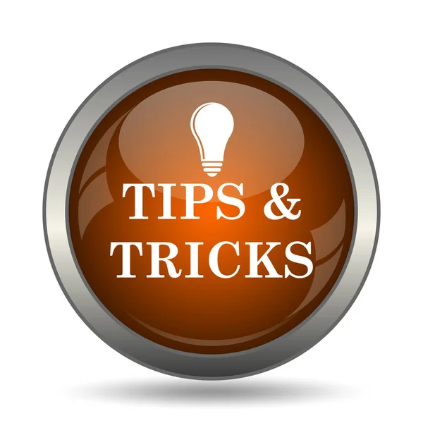 Tips Tricks Icon Internet Button White Background — Stock Photo, Image