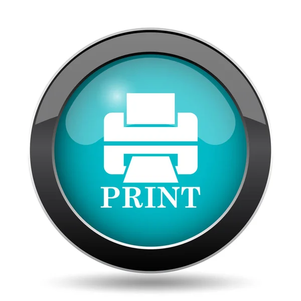 Tiskárna tisk ikonou aplikace word — Stock fotografie