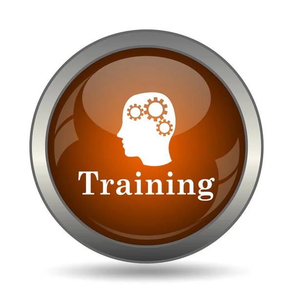 Training Icon Internet Button White Background — Stock Photo, Image