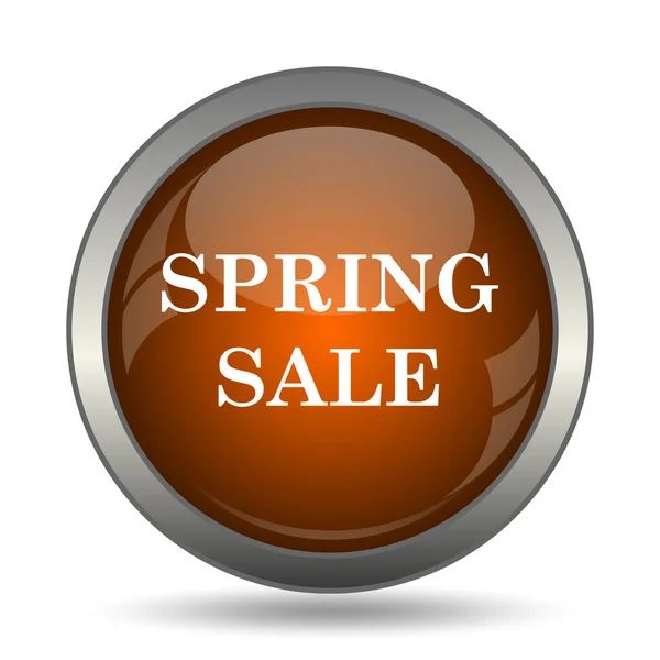 Spring Sale Icon Internet Button White Background — Stock Photo, Image