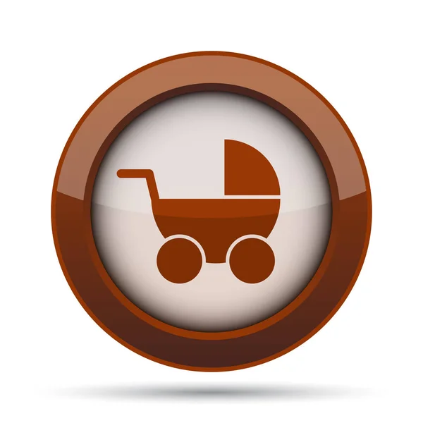 Baby Μεταφορά Εικονίδιο Κουμπί Internet Άσπρο Φόντο — Φωτογραφία Αρχείου