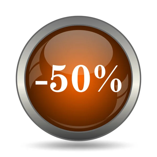 50 procent rabatt ikonen — Stockfoto