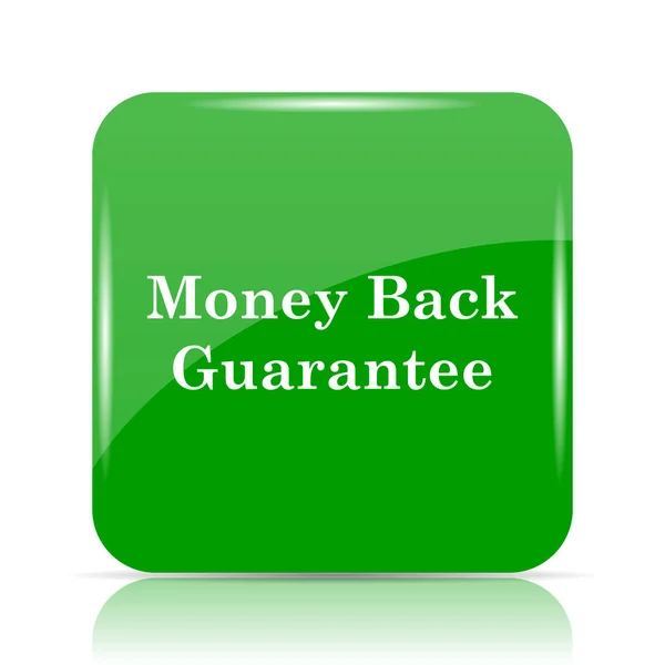 Geld Zurück Garantie Symbol Internet Taste Auf Weißem Hintergrund — Stockfoto