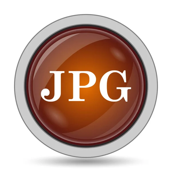 Jpg Orange Webbplats Ikonknappen Vit Bakgrund — Stockfoto
