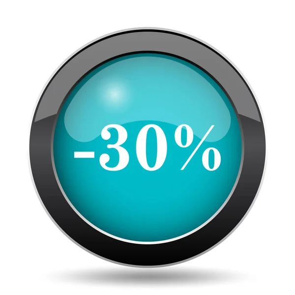 Percent Discount Icon Percent Discount Website Button White Background — Stock Photo, Image