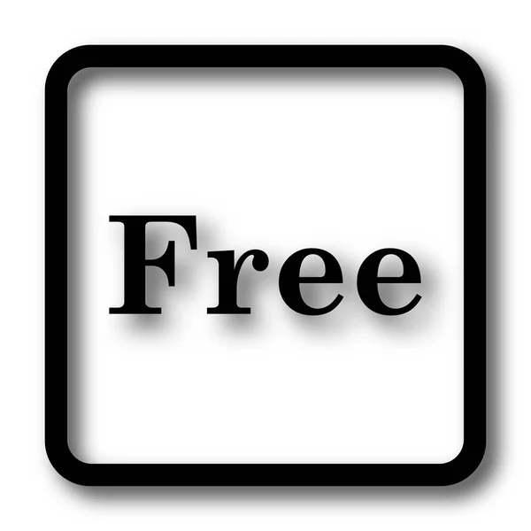 Free Icon Black Website Button White Background — Stock Photo, Image