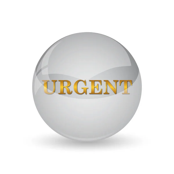 Icône Urgente Bouton Internet Sur Fond Blanc — Photo