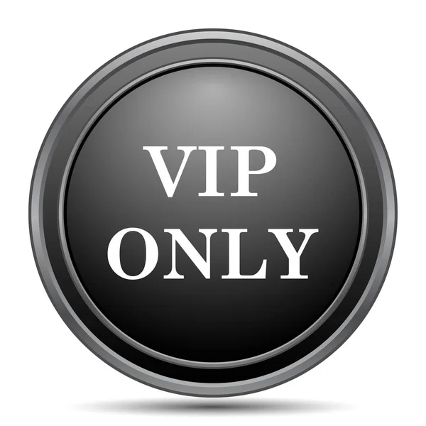 Vip Solo Icona Pulsante Del Sito Web Nero Sfondo Bianco — Foto Stock