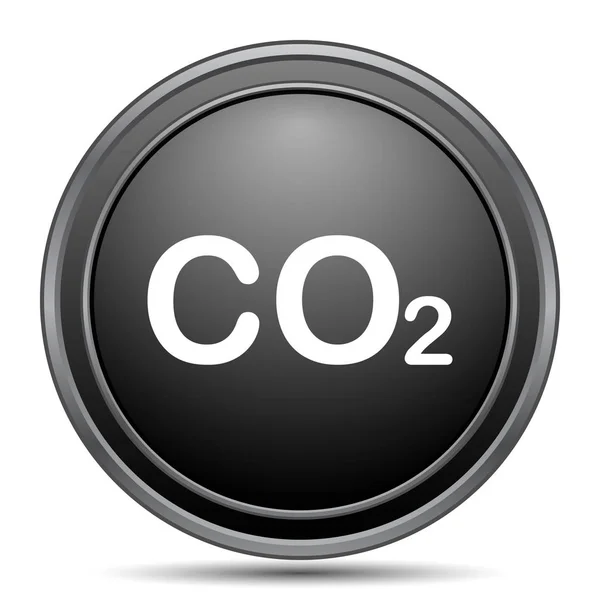 Co2 黑色网站按钮白色背景 — 图库照片