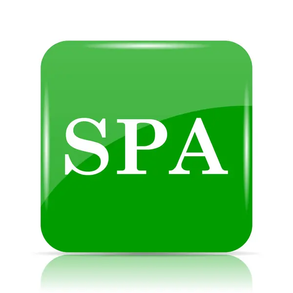 Ícone Spa Botão Internet Fundo Branco — Fotografia de Stock