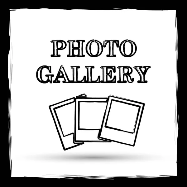 Fotogalleri ikon — Stockfoto