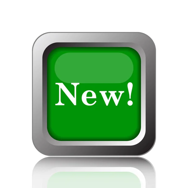 New Icon Internet Button Black Background — Stock Photo, Image