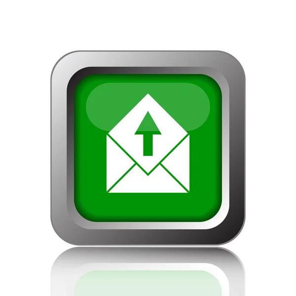 Send Mail Icon Internet Button Black Background — Stock Photo, Image