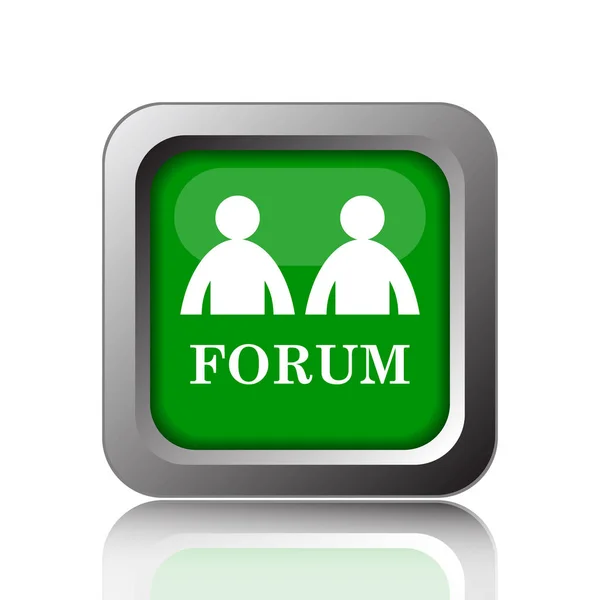 Forum icon. Internet button on black background
