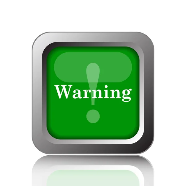 Uyarı Simgesi Siyah Arka Plan Üzerine Internet Düğmesi — Stok fotoğraf