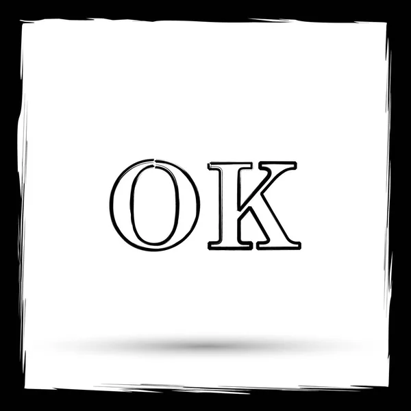 OK icona — Foto Stock